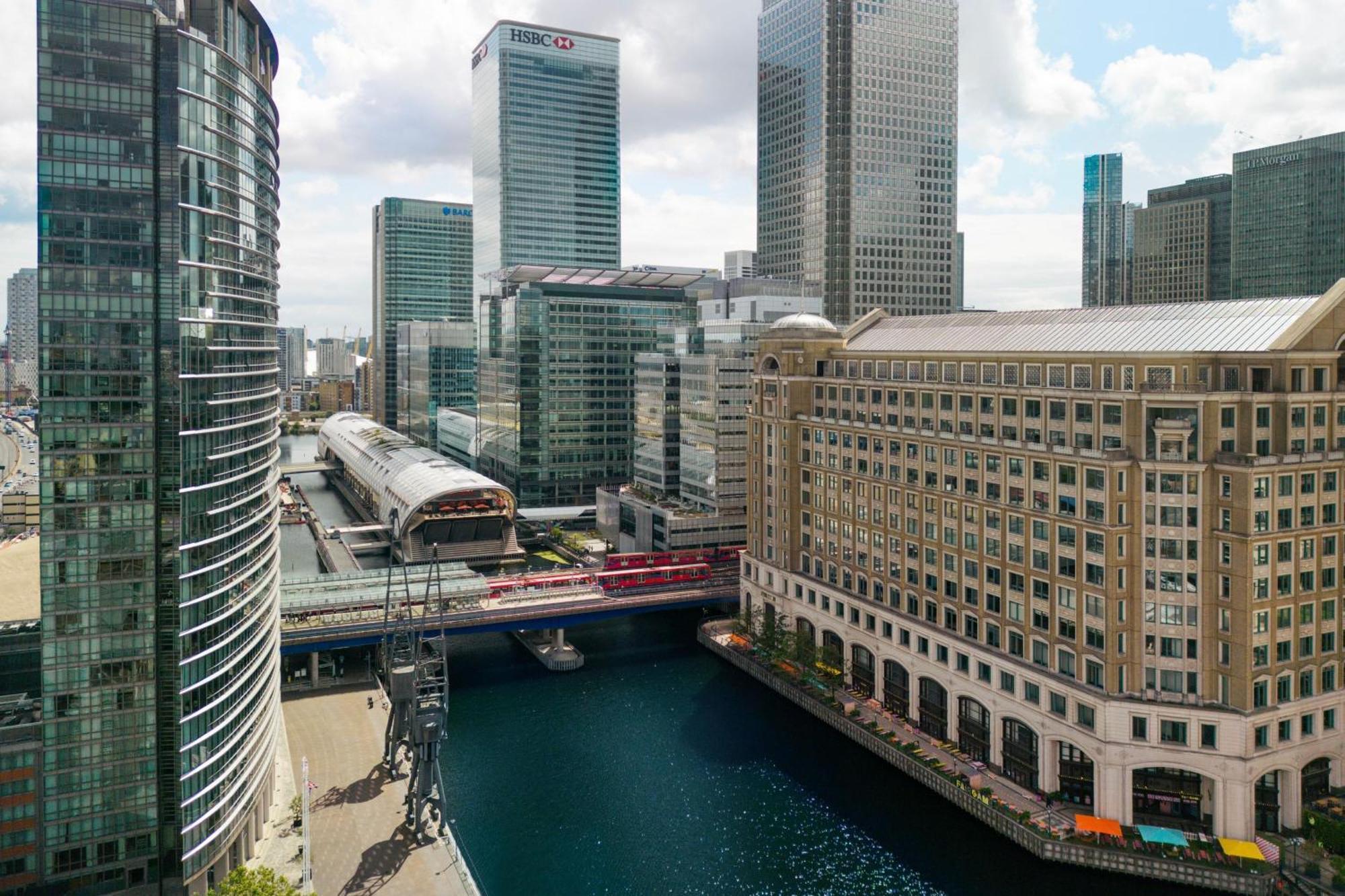London Marriott Hotel Canary Wharf Bagian luar foto Canary Wharf